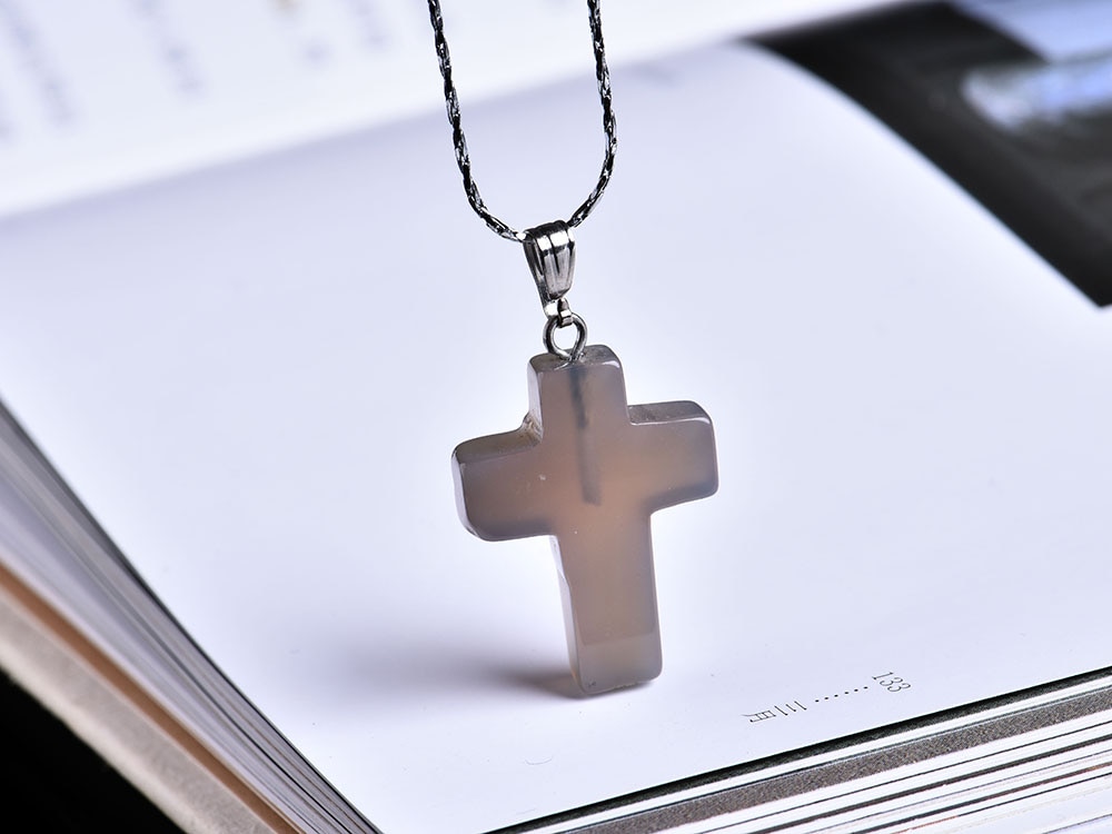 1PC Natural Crystal Mineral Ornament Cross Pendant Love and Redemption Fashion Couple Pendant Necklace Pendant DIY Gift Jewelry 1PC Natural Crystal Mineral Ornament Cross Pendant Love and Redemption Fashion Couple Pendant Necklace Pendant DIY Gift Jewelry