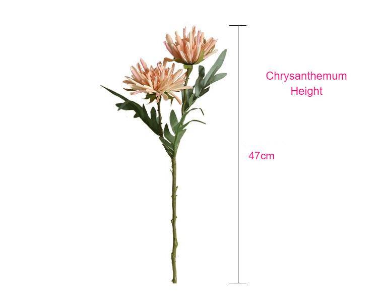 Real touch Crab Chrysanthemum short branch with leaves artificial flowers for decoration flores home wedding decor fake plants