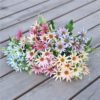 Gifts After Life 15 Daisy Aster Faux Flowers on 7 Stem Bouquet