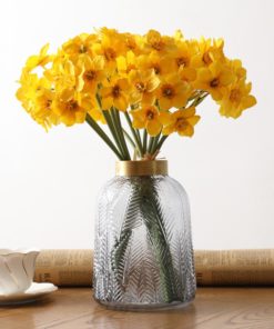 GiftsAfteLife 6 pcs Faux Daffodil Flowers