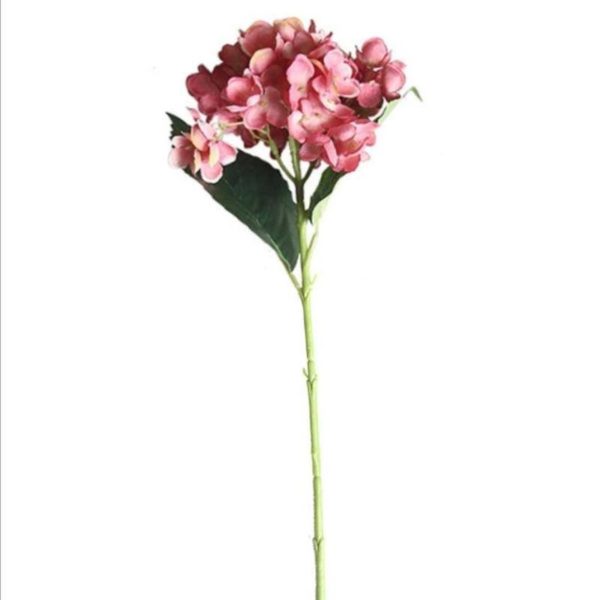 Hydrangea Silk Faux Single Stem Large Hydrangea Flower
