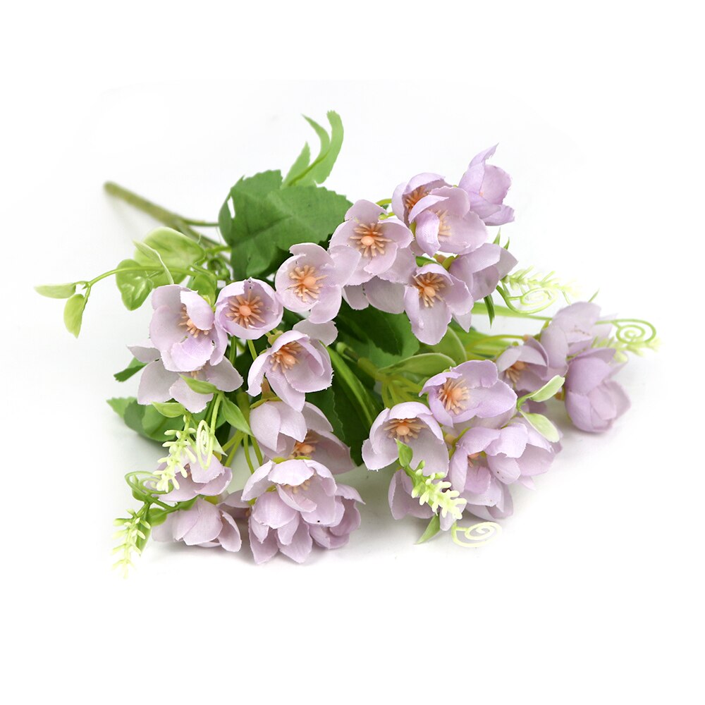 GiftsAfter.Life Dutch Hydrangea Silk Faux Flower Bouquet Purple