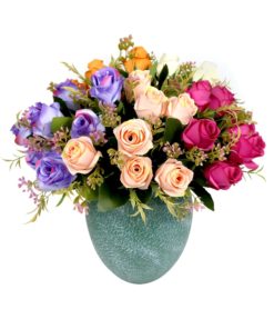GiftsAfter.Life 6 Rose Faux Flower Bouquet Colours