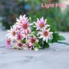GiftsAfter.Life 15 Daisy Aster Faux Flowers Light Pink