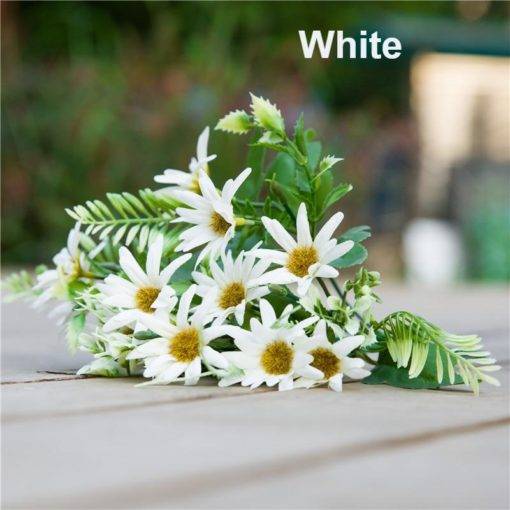 GiftsAfter.Life 15 Daisy Aster Faux Flowers Light White