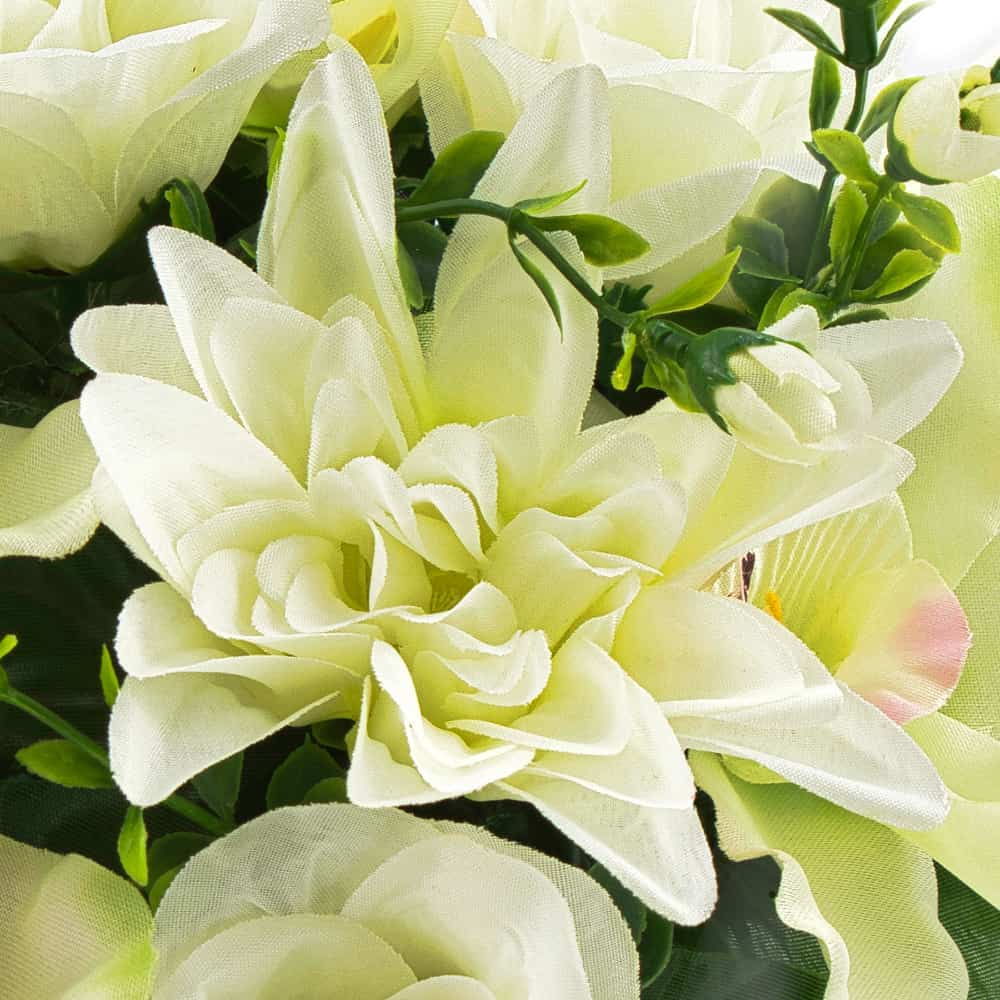 GiftsAfterLife Dahlia Potted Faux Flowers
