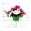 GiftsAfter.Life Faux Chrysanthemum, Dahlia and Saxifrage Potted Flower arrangement