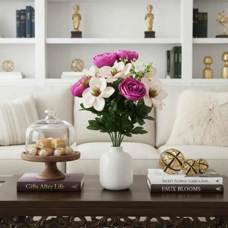 Gifts_After_Life_artificial-ranunculus-anemone-bush-purple-pink_2