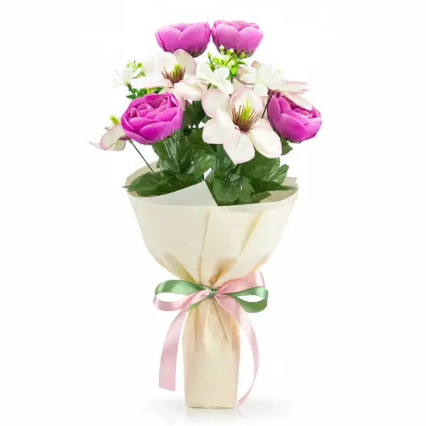 Gifts_After_Life_artificial-ranunculus-anemone-bush-purple-pink_4