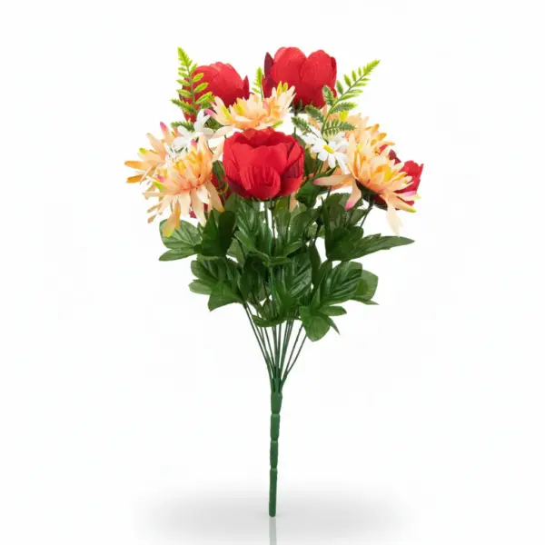 GiftsAfter.Life Peony, Chrysanthemum & Daisy Faux Flower Bouquet_Main_Image